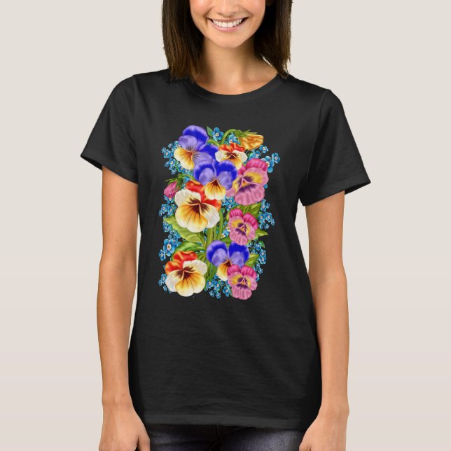 Camiseta Montón de Pansies. (Anverso)
