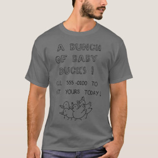 Camiseta Montón de patos Regular Show Fondo Blanco Sobredim