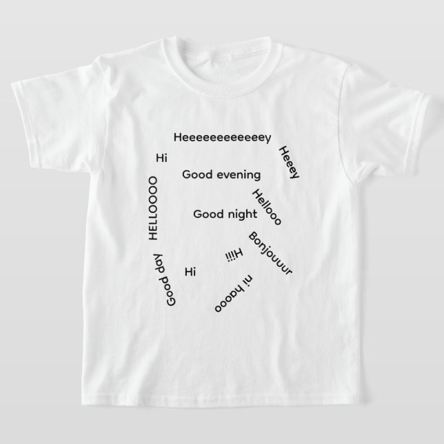 Camiseta Montón de saludos (Distribución)