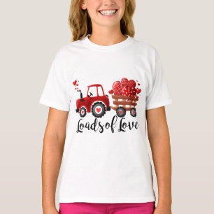 Camiseta Montones De Amor Camión Rojo Corazones De Pescado