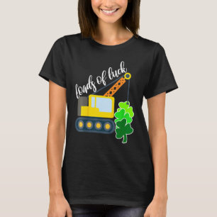 Camiseta Montones De Camión De La Luck Crane Cute St Patric