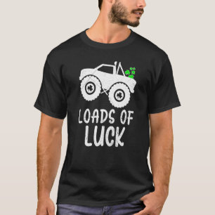 Camiseta Montones de Camión de Monstruo Luck Tee Cute St Pa