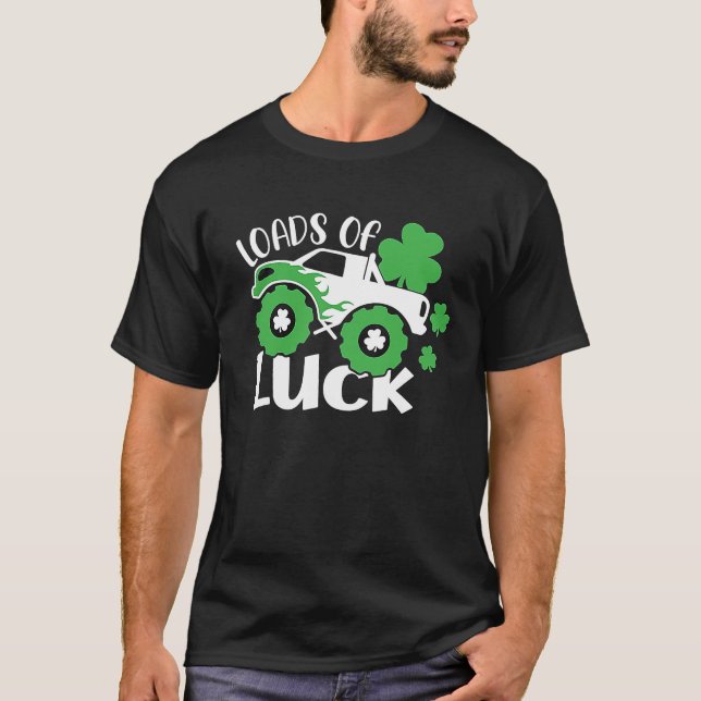 Camiseta Montones de Camión De Niños Luck St Patricks Day T (Anverso)