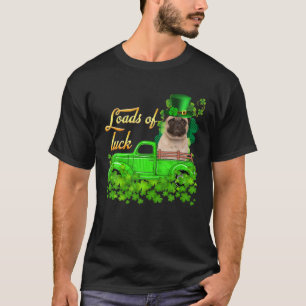 Camiseta Montones de camiones de la suerte Pug St Patrick's