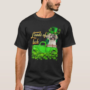 Camiseta Montones de camiones de la suerte Shih Tzu St Patr