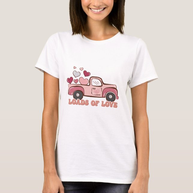 Camiseta Montones de Día de San Valentín de amor T-Shirt (Anverso)