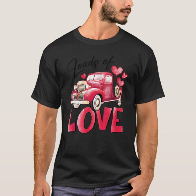 Camiseta Montones de El día de San Valentín del Camión Rojo (Anverso)