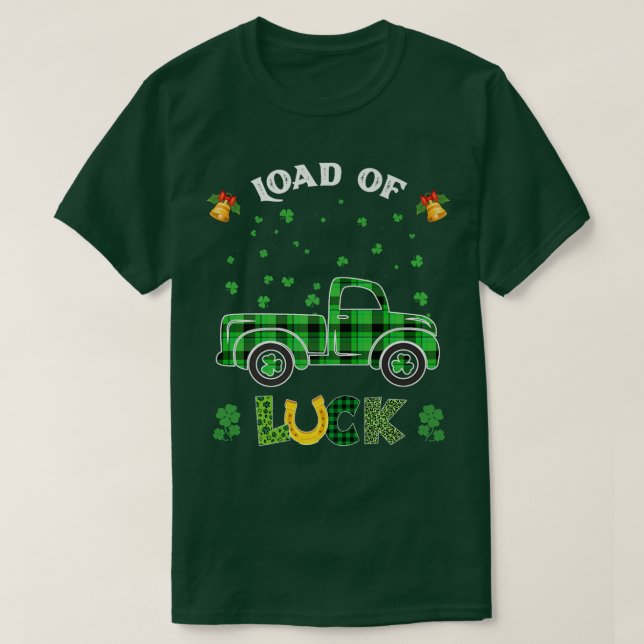Camiseta Montones de Luck St Patrick's Day Buffalo Plaid Tr (Diseño del anverso)