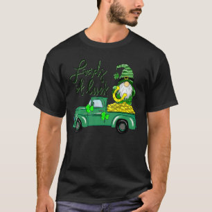 Camiseta Montones De Luck Truck Gnome St Patrick S Day Sham