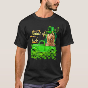 Camiseta Montones De Luck Truck Goldendoodle St Patrick S D