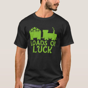 Camiseta Montones De Luck Vintage St Patricks Day Train Sha