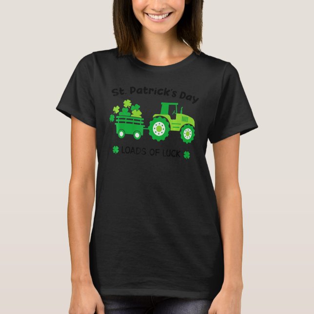 Camiseta Montones De Niños Pequeños Del Tractor Del Día De  (Anverso)