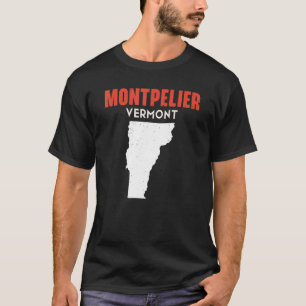 Camiseta Montpelier Vermont Estados Unidos Estados Unidos V