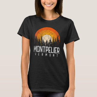Camiseta Montpelier Vermont V Vintage 70s 80s 90s Retro