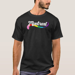 Camiseta MONTREAL CANADÁ Orgullo gay asiático LGBTQ Rainbo