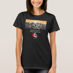Camiseta montreal canadá Skyline Vacation Souvenir ciudad 1