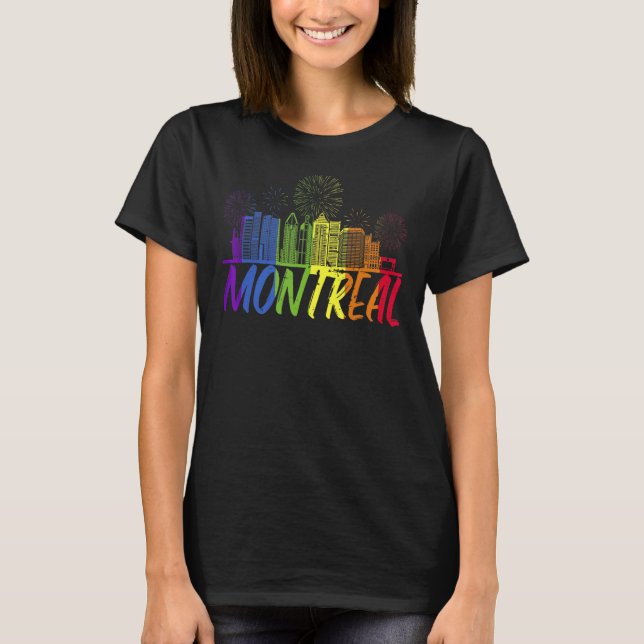 Camiseta Montreal: Desfile del Orgullo del Orgullo de Montr (Anverso)