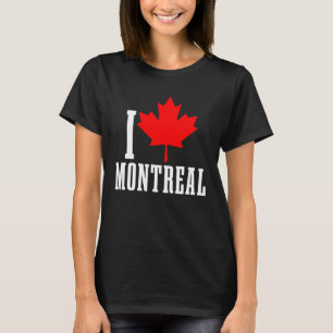Camiseta Montreal Quebec Canadá Hoja de arce Bandera Canadi