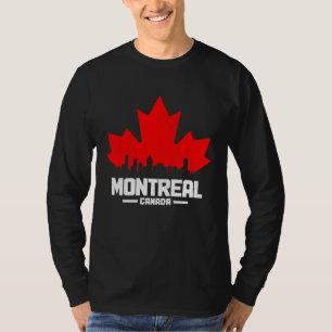 Camiseta Montreal Quebec Canadá Hoja de Arce Bandera Canadi
