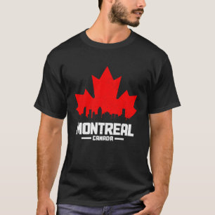 Camiseta Montreal Quebec Canadá hoja de arce Bandera canadi