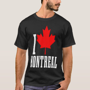 Camiseta Montreal Quebec Canadá Hoja de arce Bandera Canadi