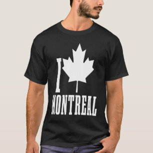 Camiseta Montreal Quebec Canadá hoja de arce rojo canadiens