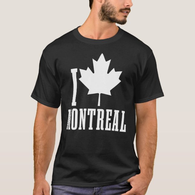 Camiseta Montreal Quebec Canadá hoja de arce rojo canadiens (Anverso)