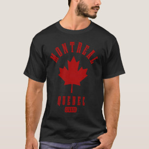 Camiseta Montreal Quebec Canadá Vintage Orgullo Bandera Can