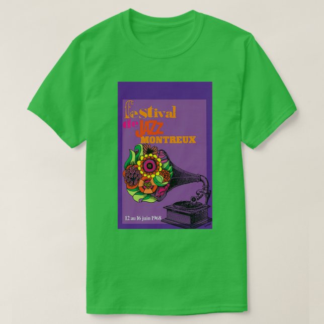 Camiseta Montreux jazz  (Diseño del anverso)