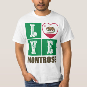 Camiseta Montrosa cardíaca de bandera de la República de Ca