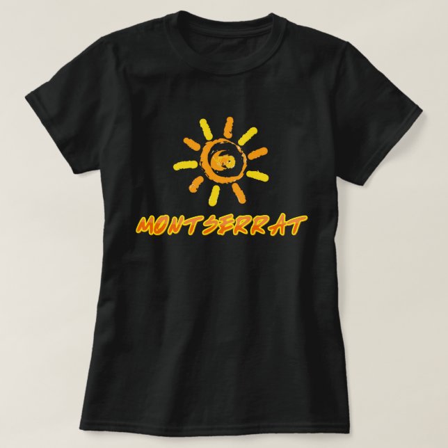 Camiseta Montserrat amarillo intenso y naranja
