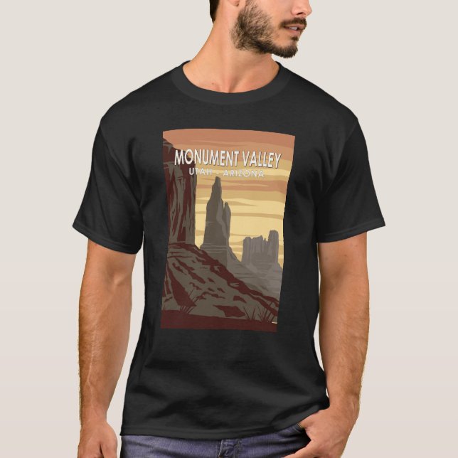 Camiseta Monument Valley Arizona Utah Vintage (Anverso)