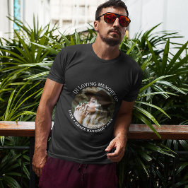 Camiseta Monumento a Fechas y Nombre de Foto Simple Persona