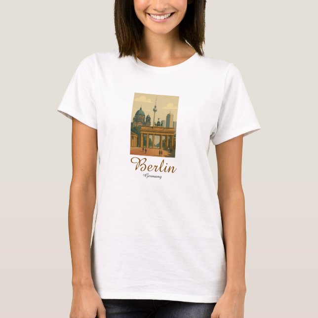 Camiseta Monumento a la Alemania clásica de Berlín (Anverso)
