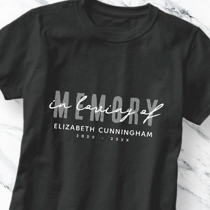 Camiseta Monumento a la Memoria Amable Simple Elegante