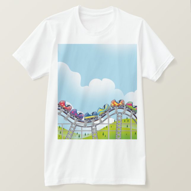 Camiseta Monumento a la montaña rusa (Anverso del diseño)
