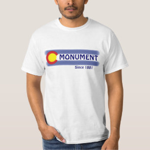 Camiseta Monumento a la prueba de valor de la bandera de Co