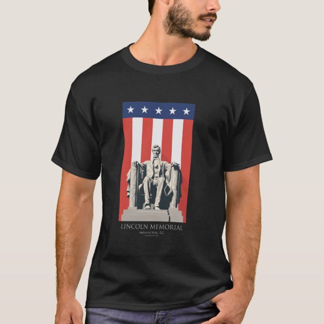Camiseta Monumento a Lincoln Washington DC (Anverso)
