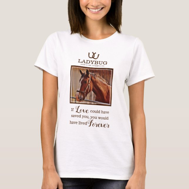 Camiseta Monumento a los caballos - Foto de memoria amorosa (Anverso)