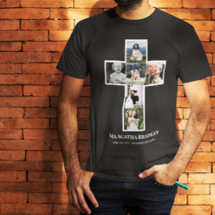 Camiseta Monumento a los Collages de fotos cruzados