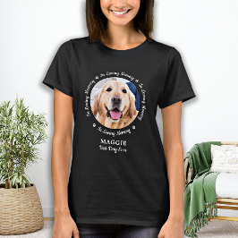 Camiseta Monumento a mascota en la foto de perro de memoria