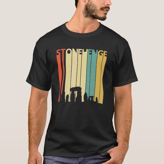 Camiseta Monumento a Stonehenge Retro (Anverso)