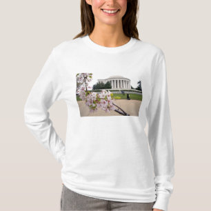 Camiseta Monumento a Thomas Jefferson con flor de cerezo