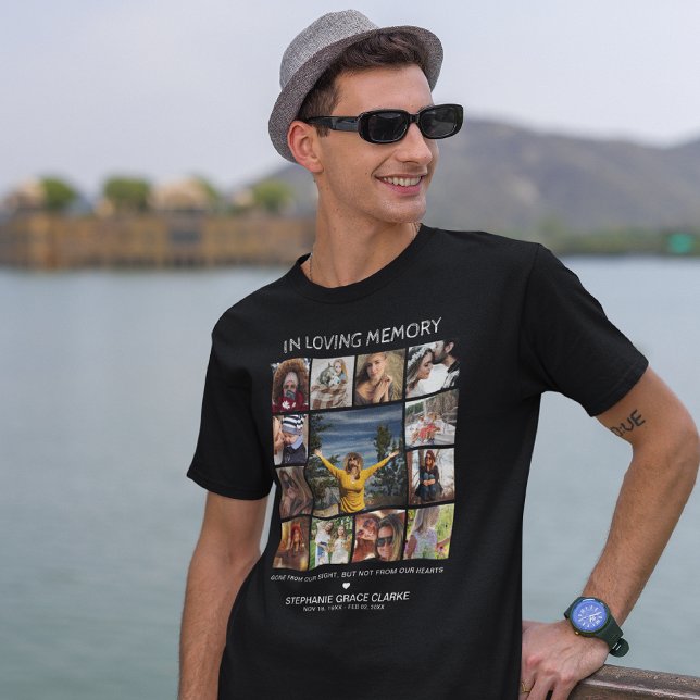Camiseta Monumento al Collage de fotos "En memoria amorosa" (Subido por el creador)