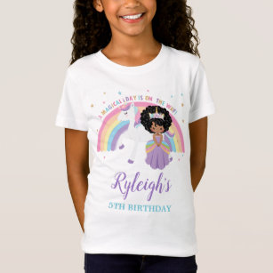 Camiseta Monumento al cumpleaños arcoiris de la princesa af