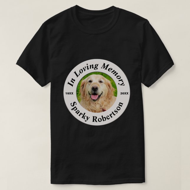 Camiseta Monumento al perro| Agregar foto (Diseño del anverso)