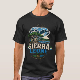 Camiseta Monumento artístico de viaje vintage de Sierra Leo