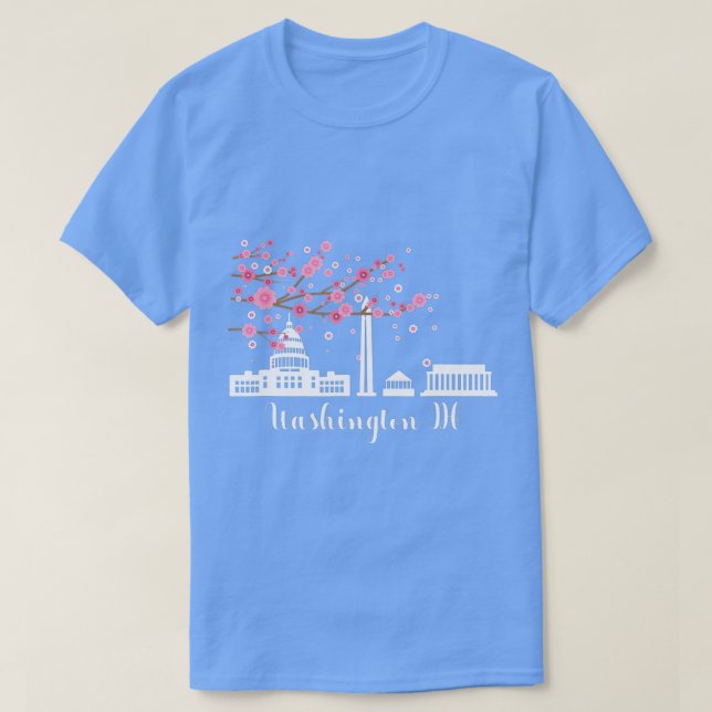 Camiseta Monumento conmemorativo a los cerezos en flor de W (Diseño del anverso)