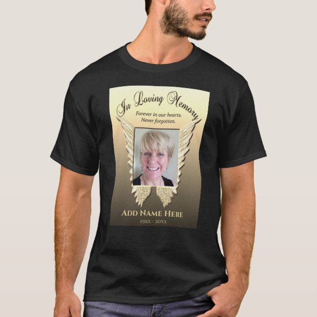 Camiseta Monumento conmemorativo| Agregar alas de ángel de  (Anverso)