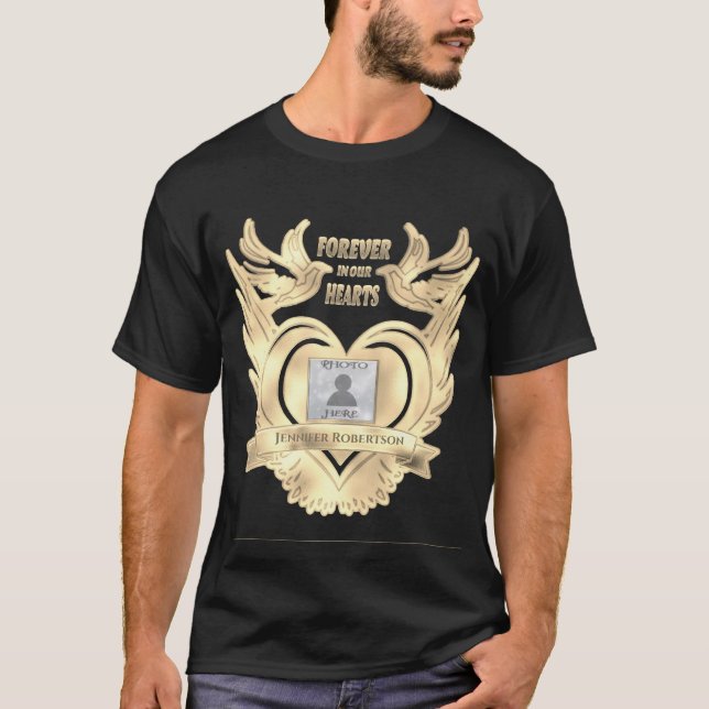 Camiseta Monumento conmemorativo | Añadir foto con ángel, p (Anverso)